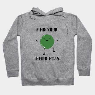 find your inner peas black Hoodie